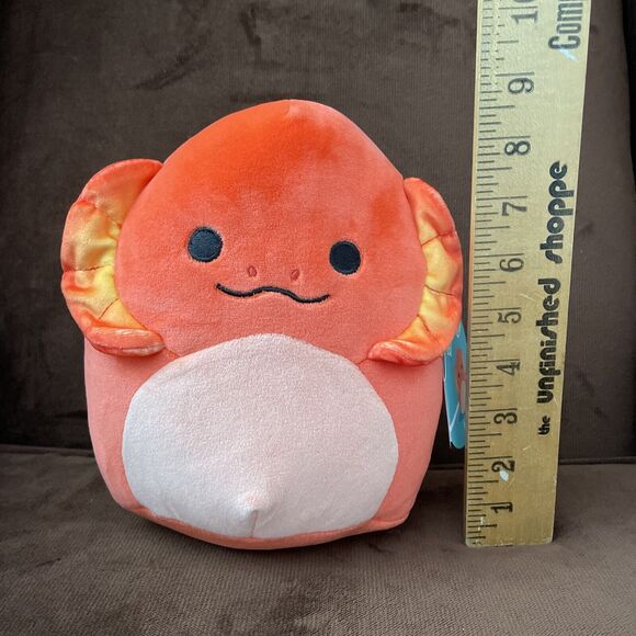 Squishmallow Maxie the Frilled Neck Lizard 8” Orange Stuffed Plush Toy - Picture 4 of 4